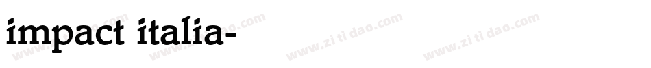 impact italia字体转换